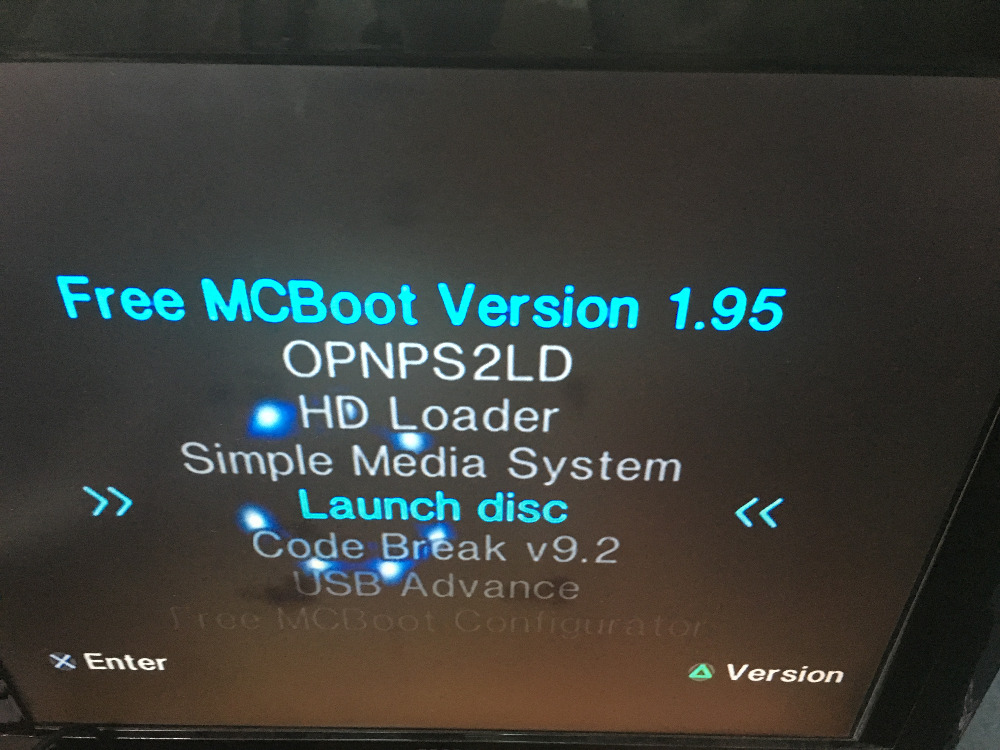 Install free mcboot from usb